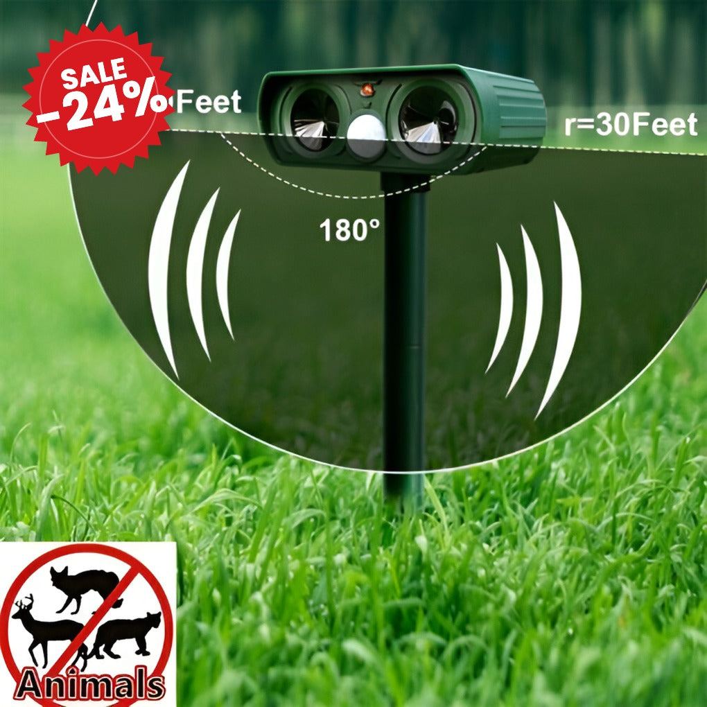 Infrared Solar Powered Animal Pest Repeller - SALE -24%