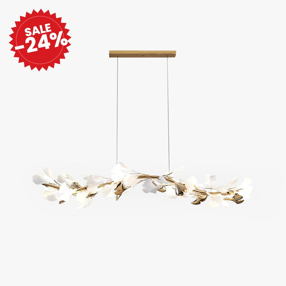 Glam Ceramic Leaf Chandelier - SALE -24%