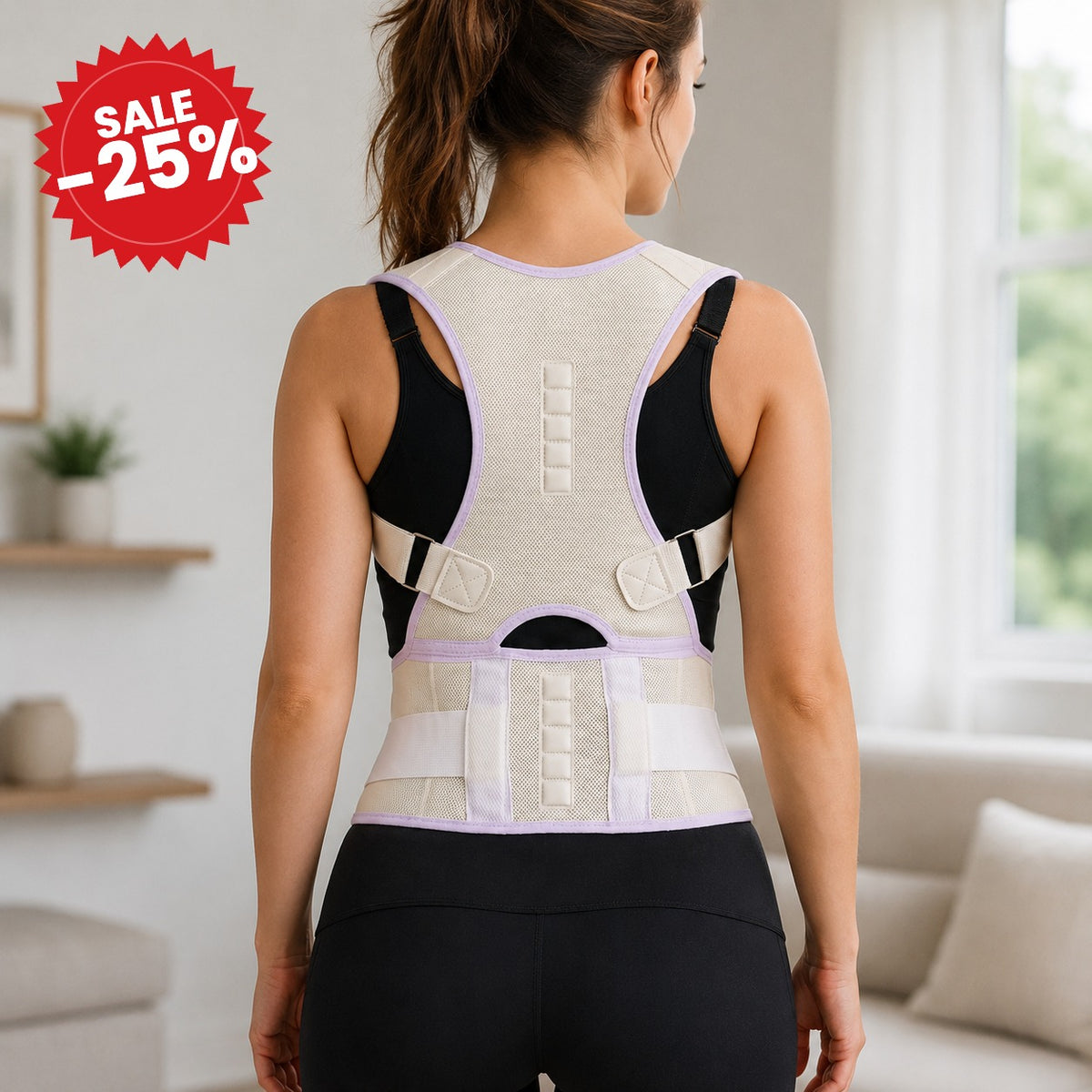 Adjustable Lumbar Back Support Brace - SALE -25%