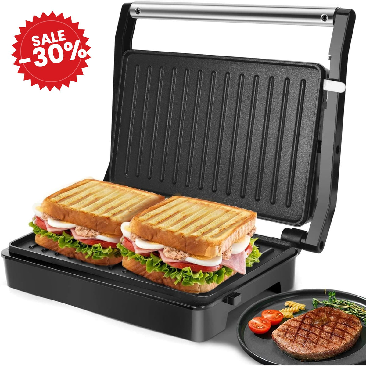 Panini Press Sandwich Maker - SALE -30%