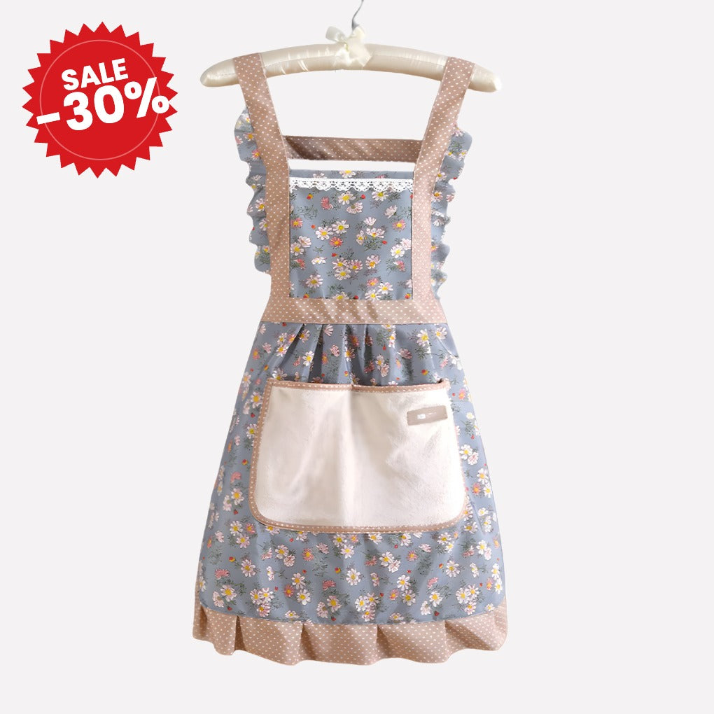 Floral Kitchen Apron - SALE -30%