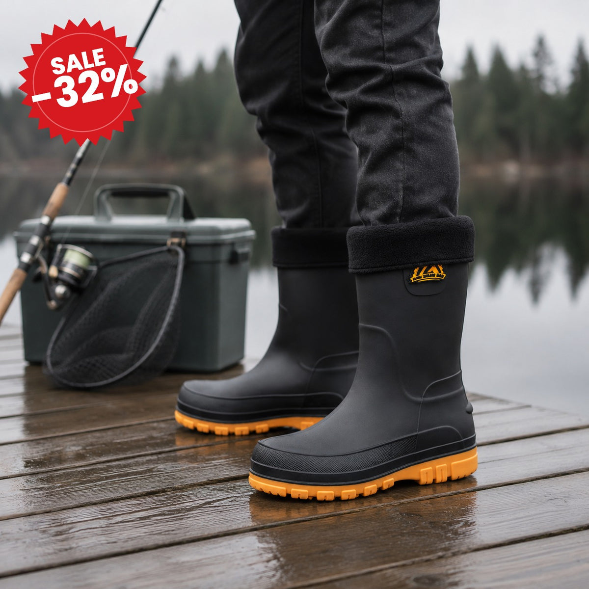 Women's Waterproof Insulated Rain Boots - SALE -32%