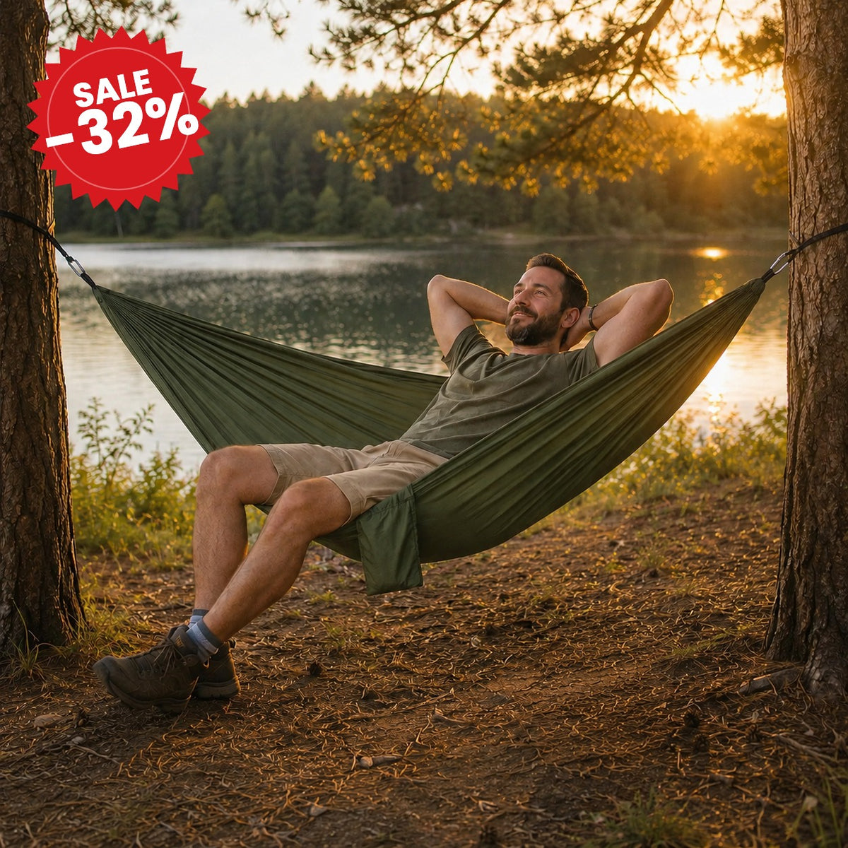 Lightweight Packable Camping Hammock - SALE -32%