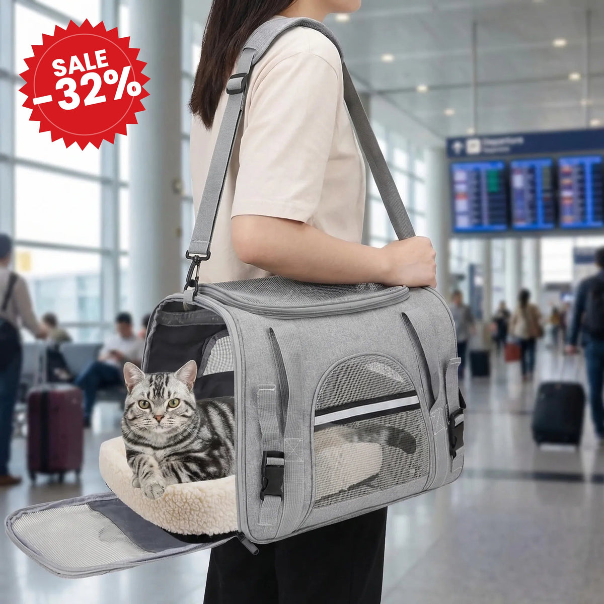 Airline Approved Soft-Sided Pet Carrier - SALE -32%