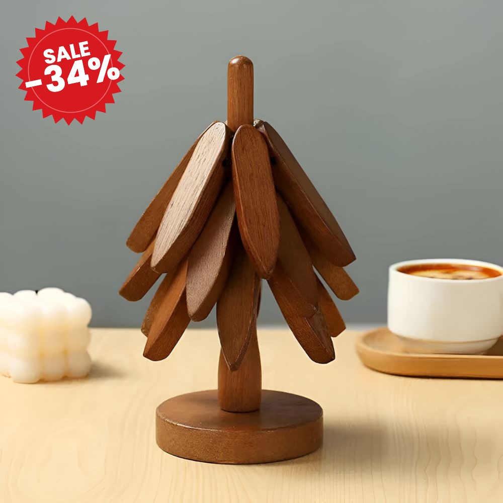 Foldable Wooden Trivets | 3 Pcs Set - SALE -34%