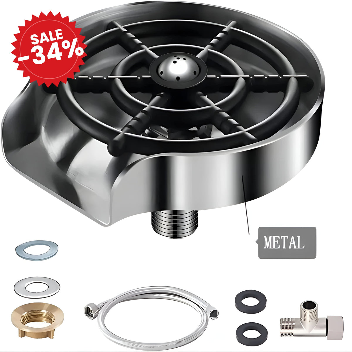 Automatic Quick Clean Glass Rinser - SALE -34%