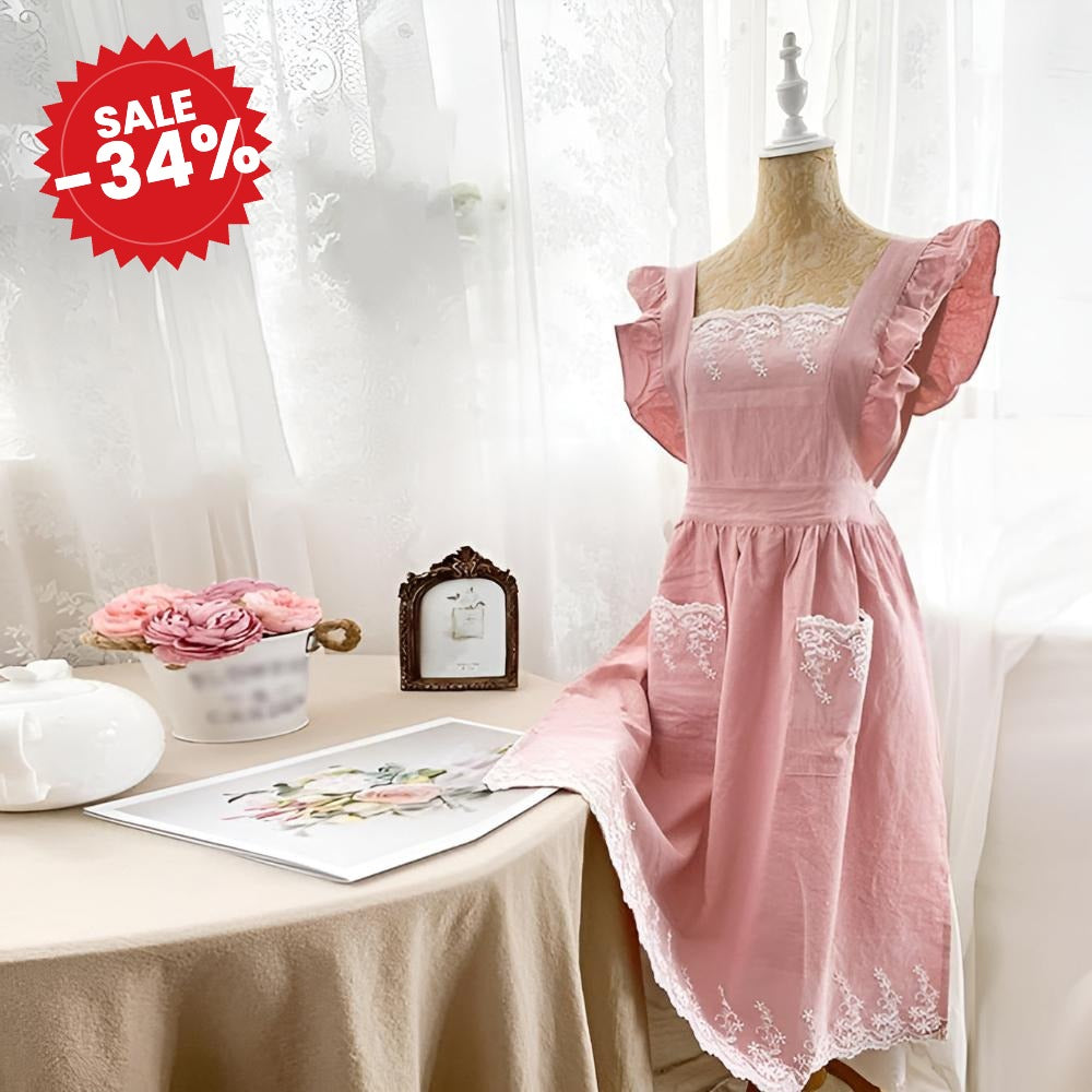 Blush Belle Ruffle Apron - SALE -34%