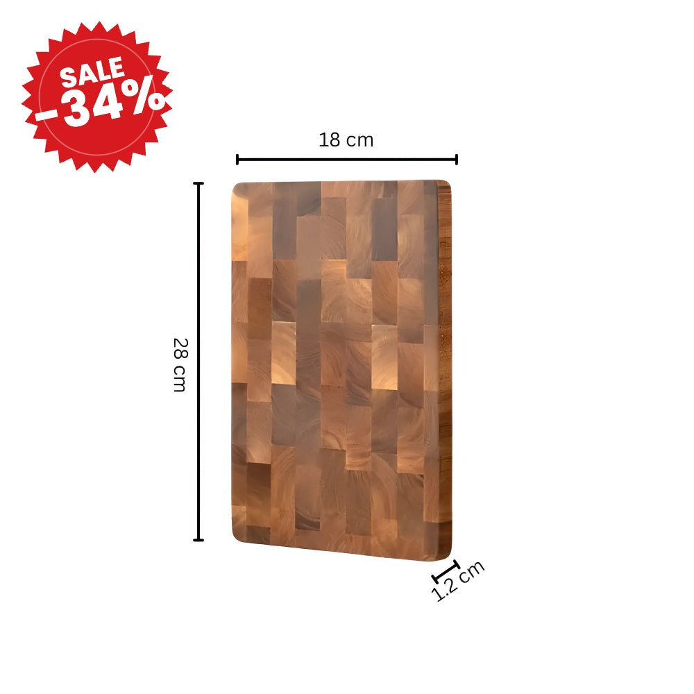 Checkerboard Wooden Cutting Board - SALE -34%