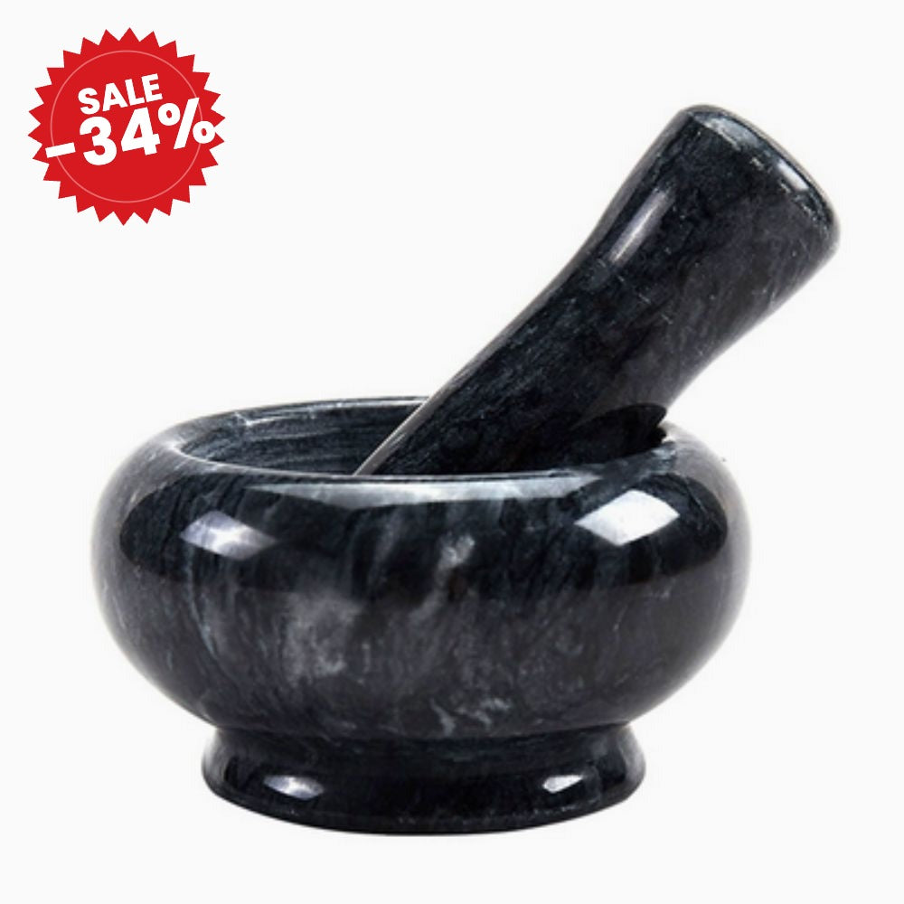 Marble Mortar and Pestle Set - SALE -34%