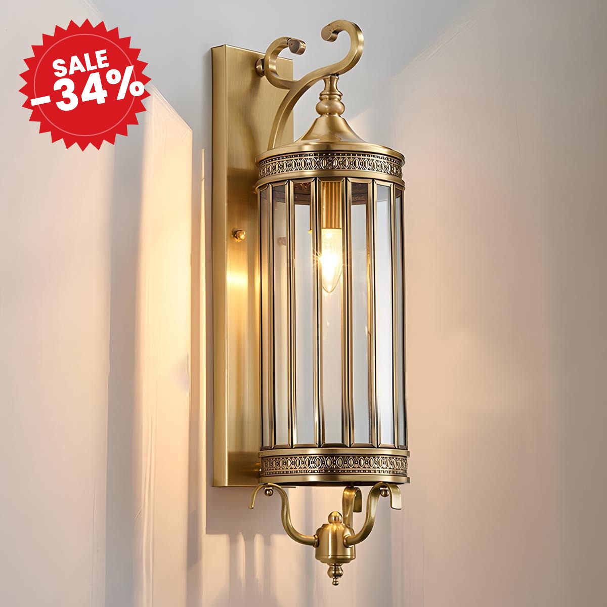 Classic Vintage Outdoor Wall Sconce IP65 Waterproof Design - SALE -34%