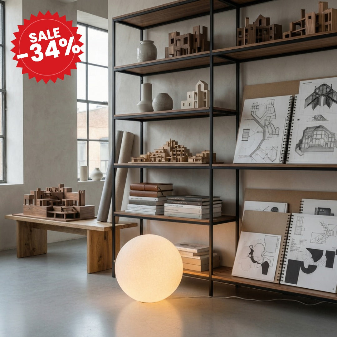 Sculptural Floor Lamp Globe-Shaped Design for Soft Light Diffusion - SALE -34%