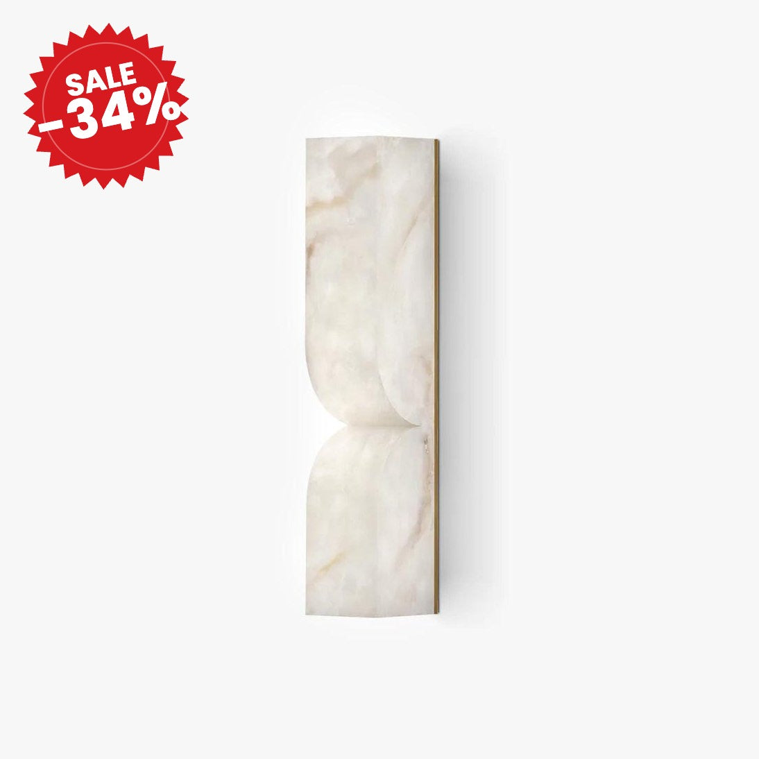 Alabaster Essence LED Wall Sconce Lighting with Sculptural Design - SALE -34%