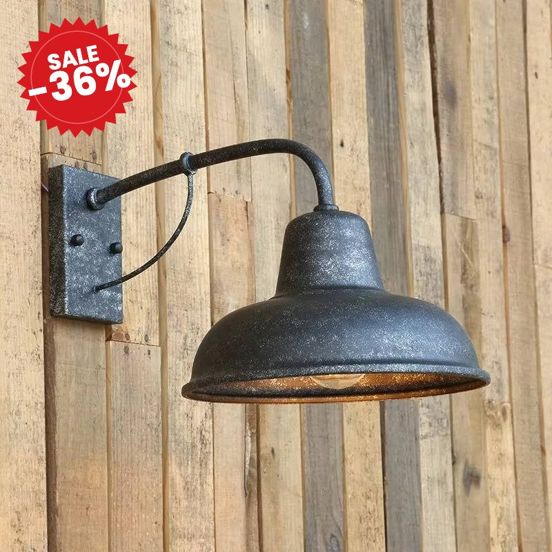 Antique Vintage Barn Light - SALE -36%