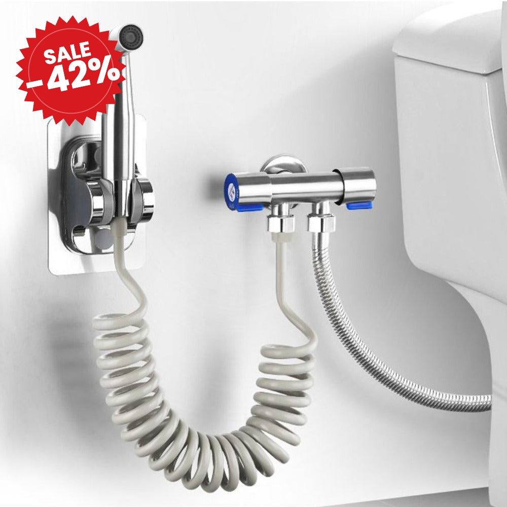 Powerful Handheld Self Cleaning Toilet Bidet Spray Attachment - Food Prep | Professional Kitchen | Cooking Gadget - SALE -42%