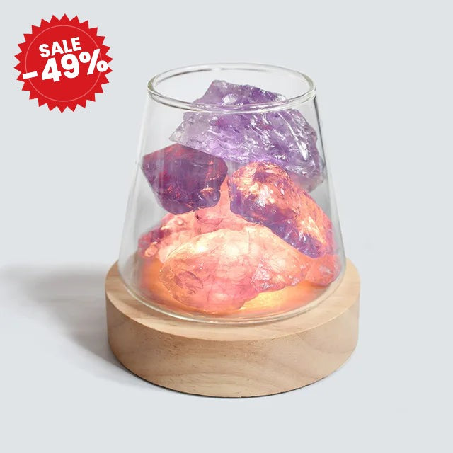 Himalayan Salt Lamp - Crystal Night Light & Diffuser - SALE -49%