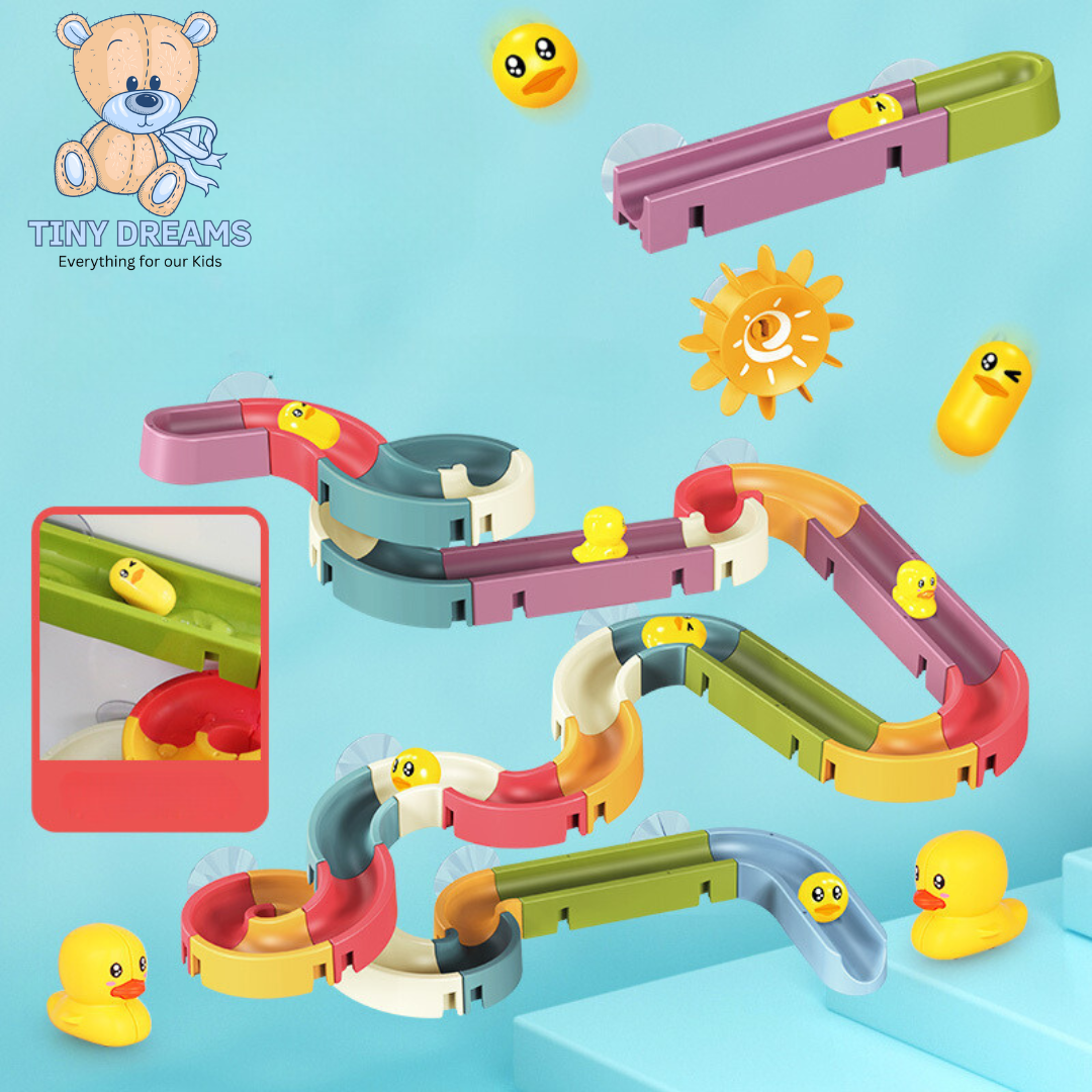 Kids Duck Water Slide Bath Toy Set