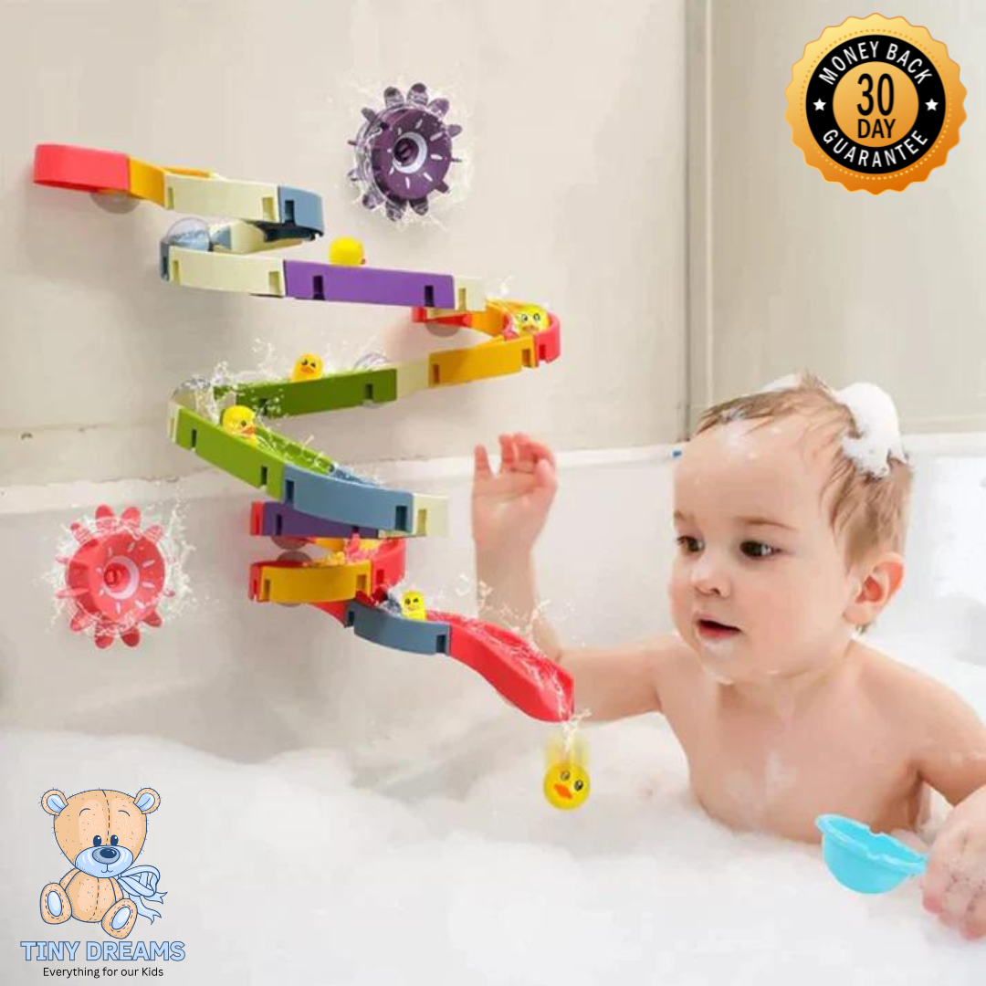Kids Duck Water Slide Bath Toy Set