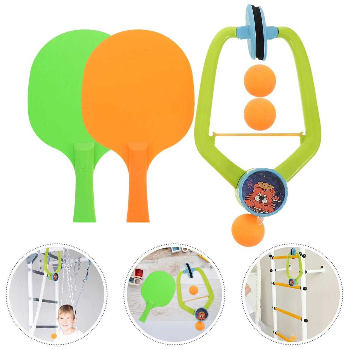 Kids Indoor Doorway Ping Pong Game Set
