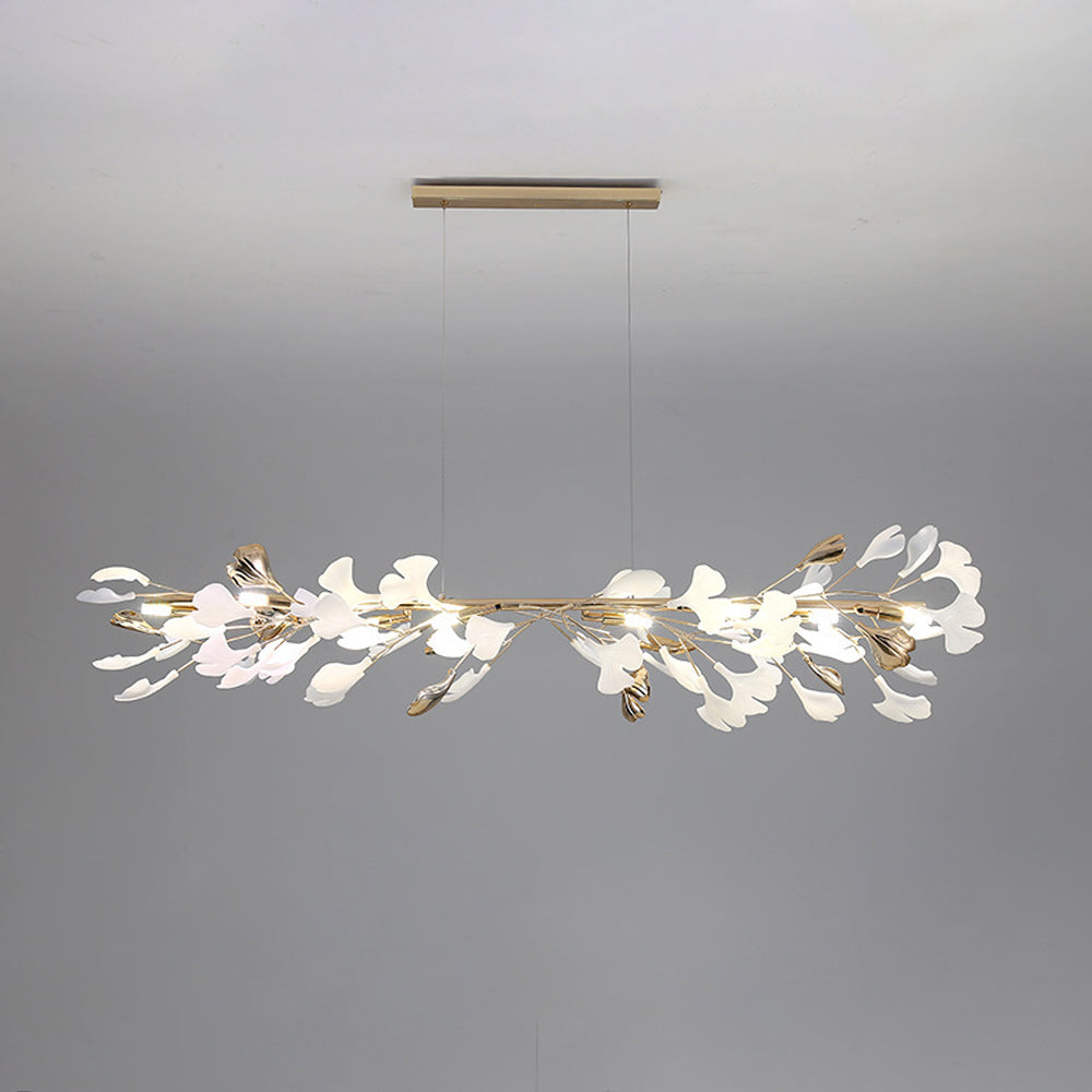 Glam Ceramic Leaf Chandelier