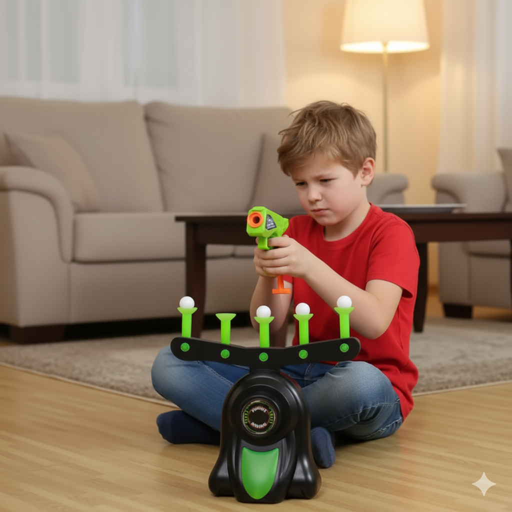 Kids Electronic Reaction Target Shooting Game Set